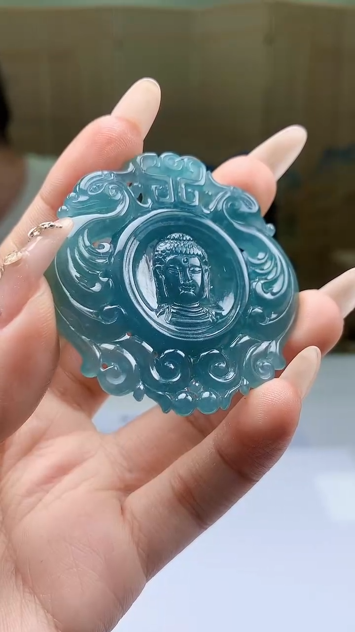 【闪购商品】定制翡翠未镶嵌4688ty-毛货挂件43
