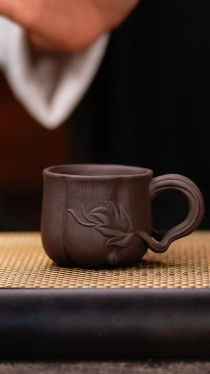 14小鱼云雾天青南瓜把子杯