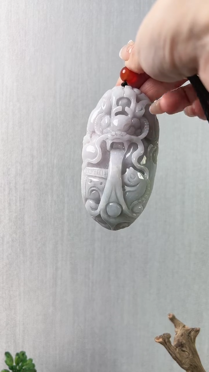 【闪购商品】翡翠颈饰未镶嵌仿古龙