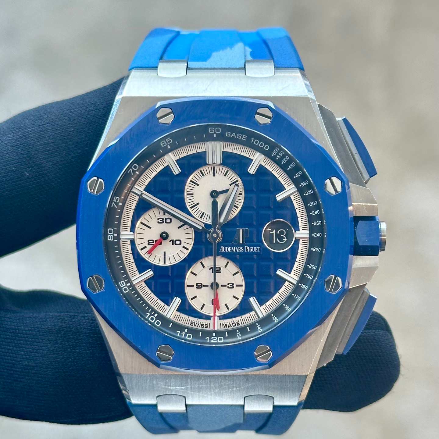 99新 Audemars Piguet/爱彼 江峰/26400so/蓝陶瓷
