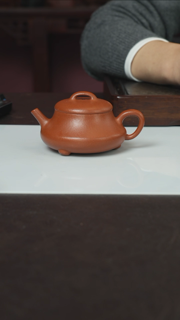 【闪购商品】紫砂茶壶吉瓢红降坡