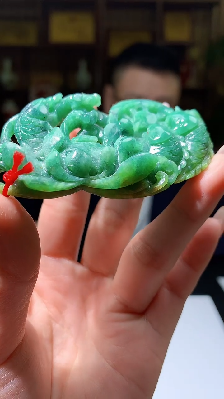 【闪购商品】定制翡翠未镶嵌8053jj-毛货挂件15