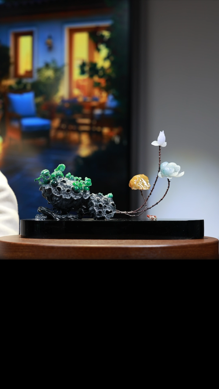 【闪购商品】定制翡翠未镶嵌翡翠莲蓬