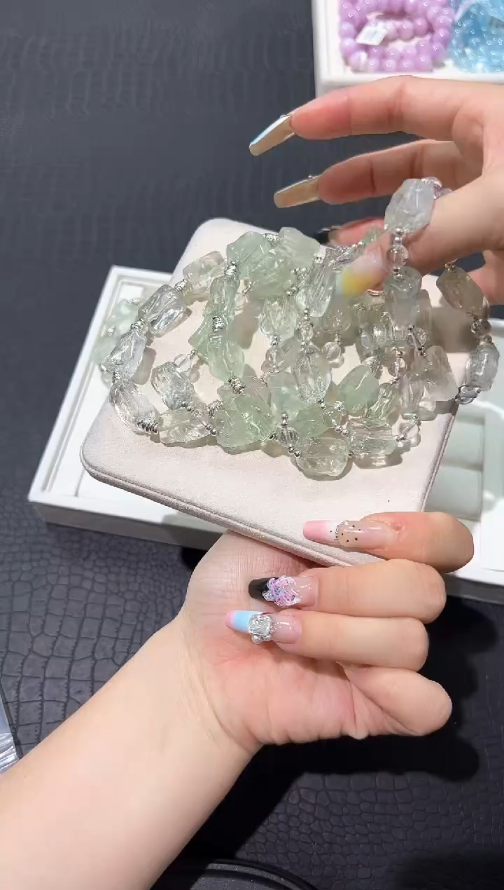 水晶手链未镶嵌25p多样性发其一【1条】默认微瑕