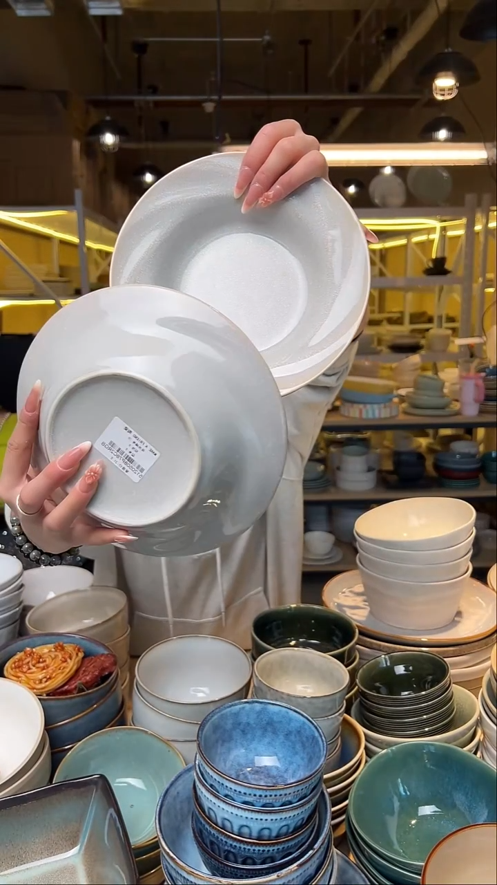 瓷48【瑕疵】外贸尾货窑变釉下彩