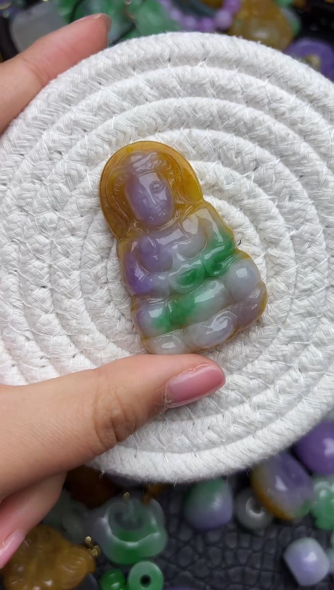 颈饰未镶嵌翡翠缅甸翡翠吊坠