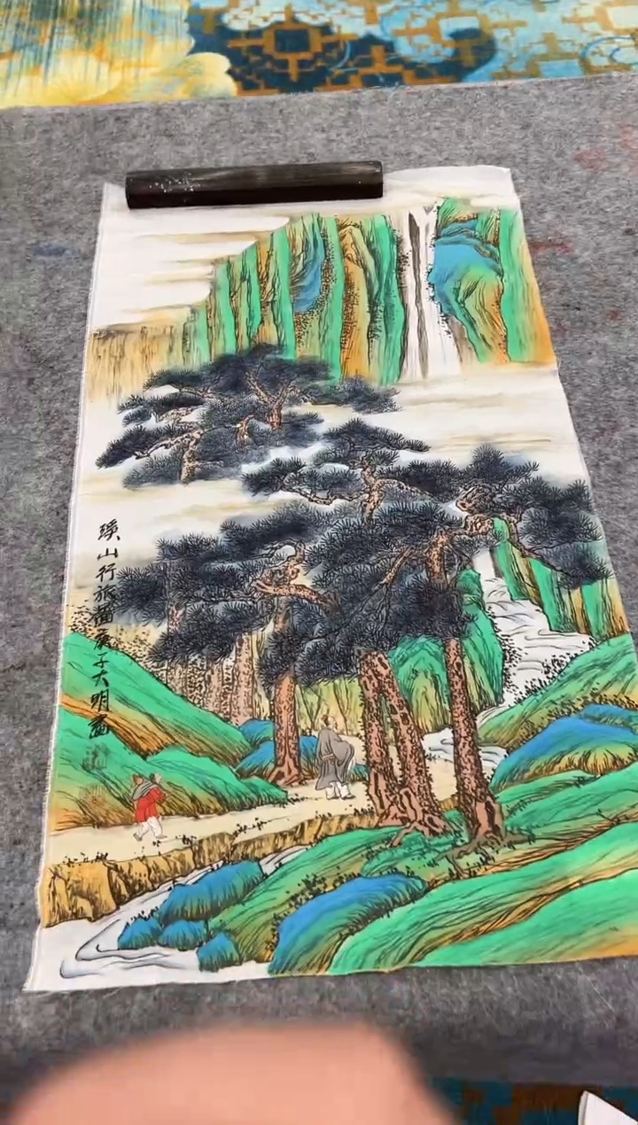 国画朱大明展览精品