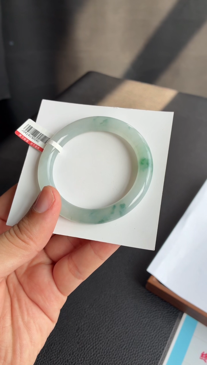 未镶嵌手镯翡翠94号53.3*9*9.1圆条