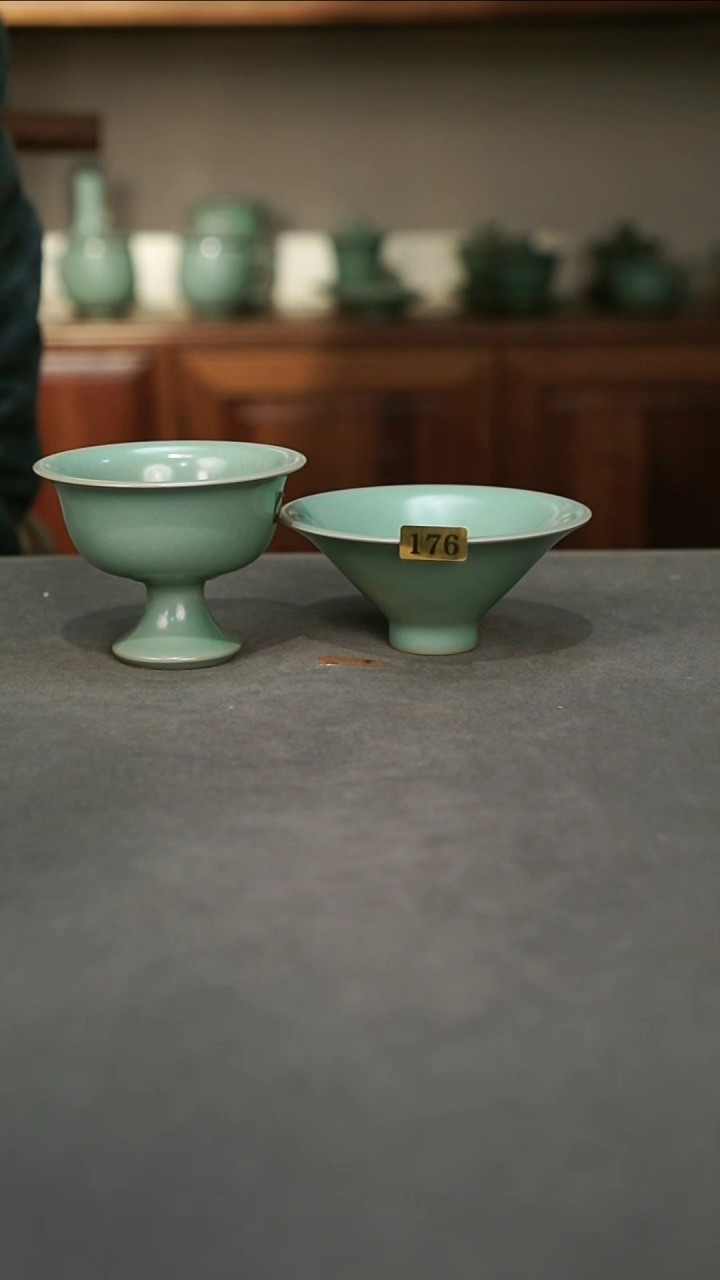 【闪购商品】君子汝瓷【撇口斗笠杯】一级176