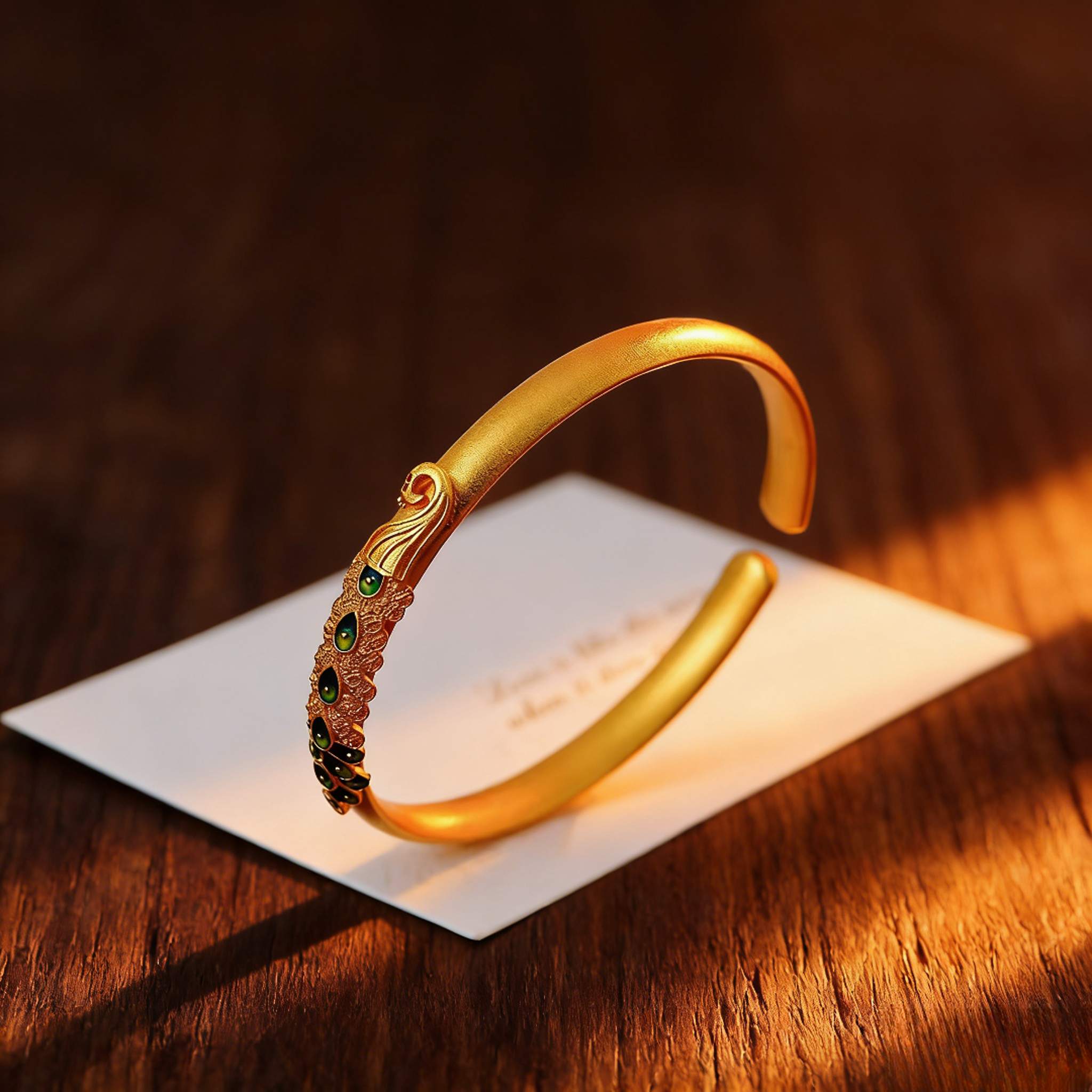 合金手镯 【杨总专属】孔雀羽珐琅彩手镯