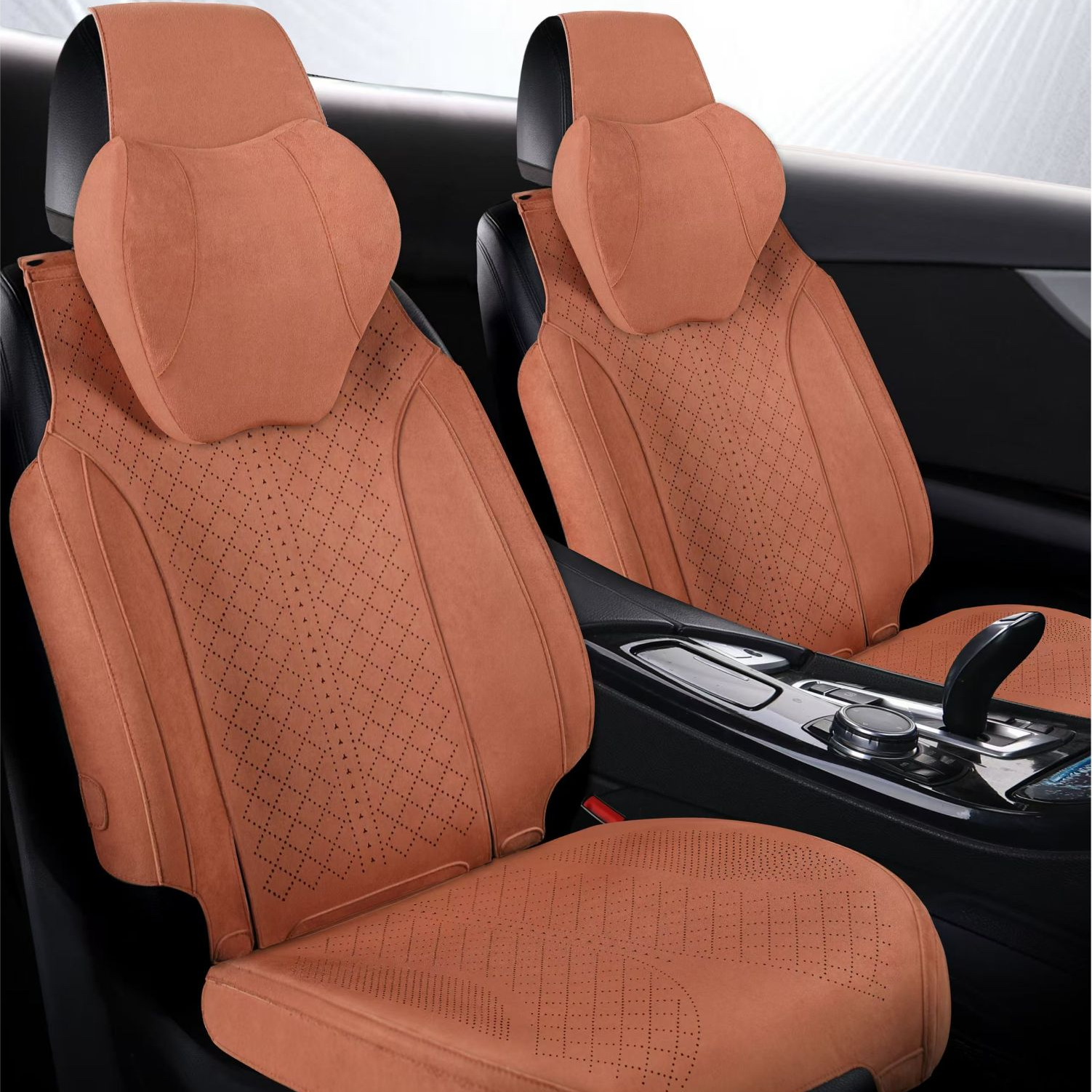 新升级26款侧包款拉姆斯翻毛皮汽车专用座套私人定制四季通用