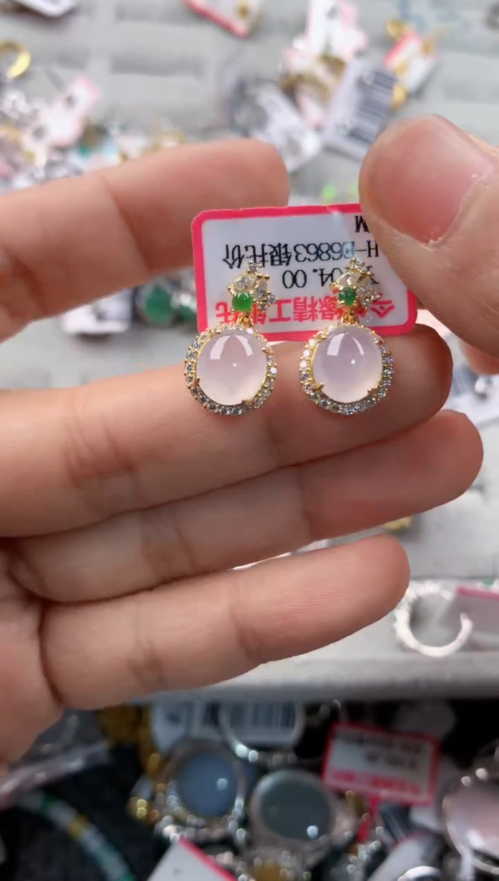 银S925镶嵌戒指翡翠999               3