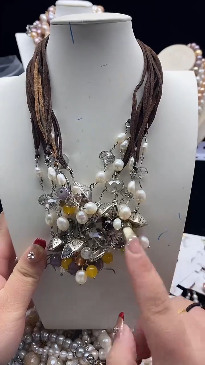 【闪购商品】淡水珍珠项链合金1