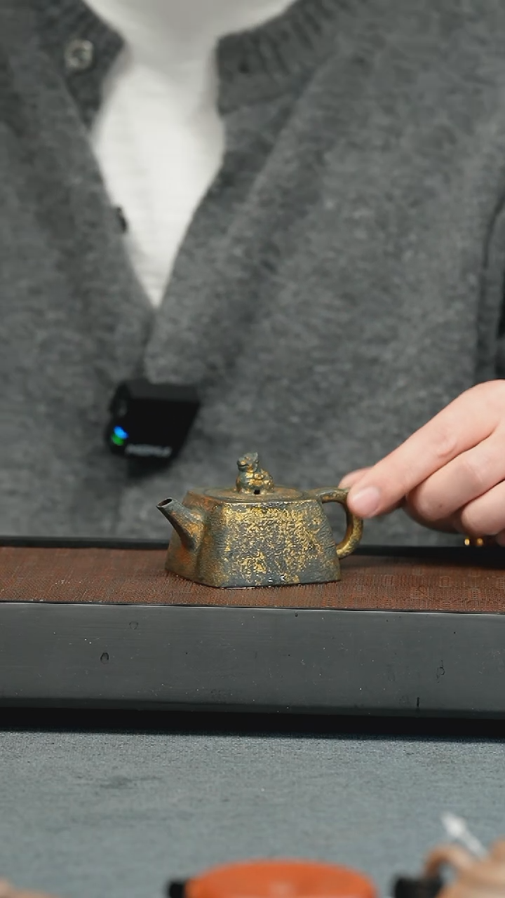 【闪购商品】紫砂茶壶五堂 小瑞兽-粉金-75cc