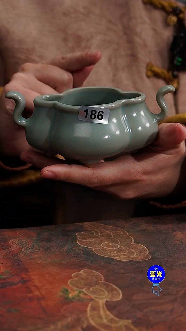 摆件瓷瑕品清凉寺原矿釉186