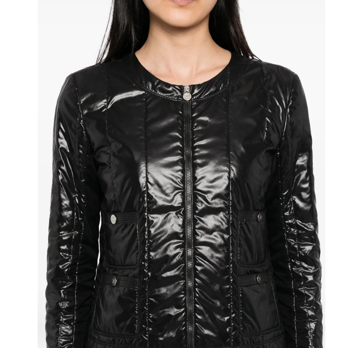 未使用 Chanel/香奈儿 纯色拉链外套 黑色/40