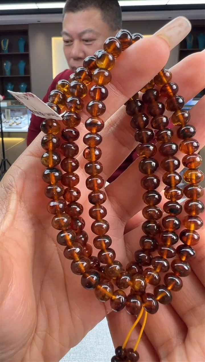 【闪购商品】琥珀颈饰未镶嵌57秒拍号