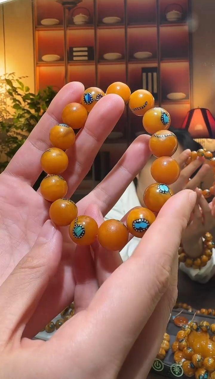 蜜蜡颈饰未镶嵌5761天然蜜蜡珠宝奇石