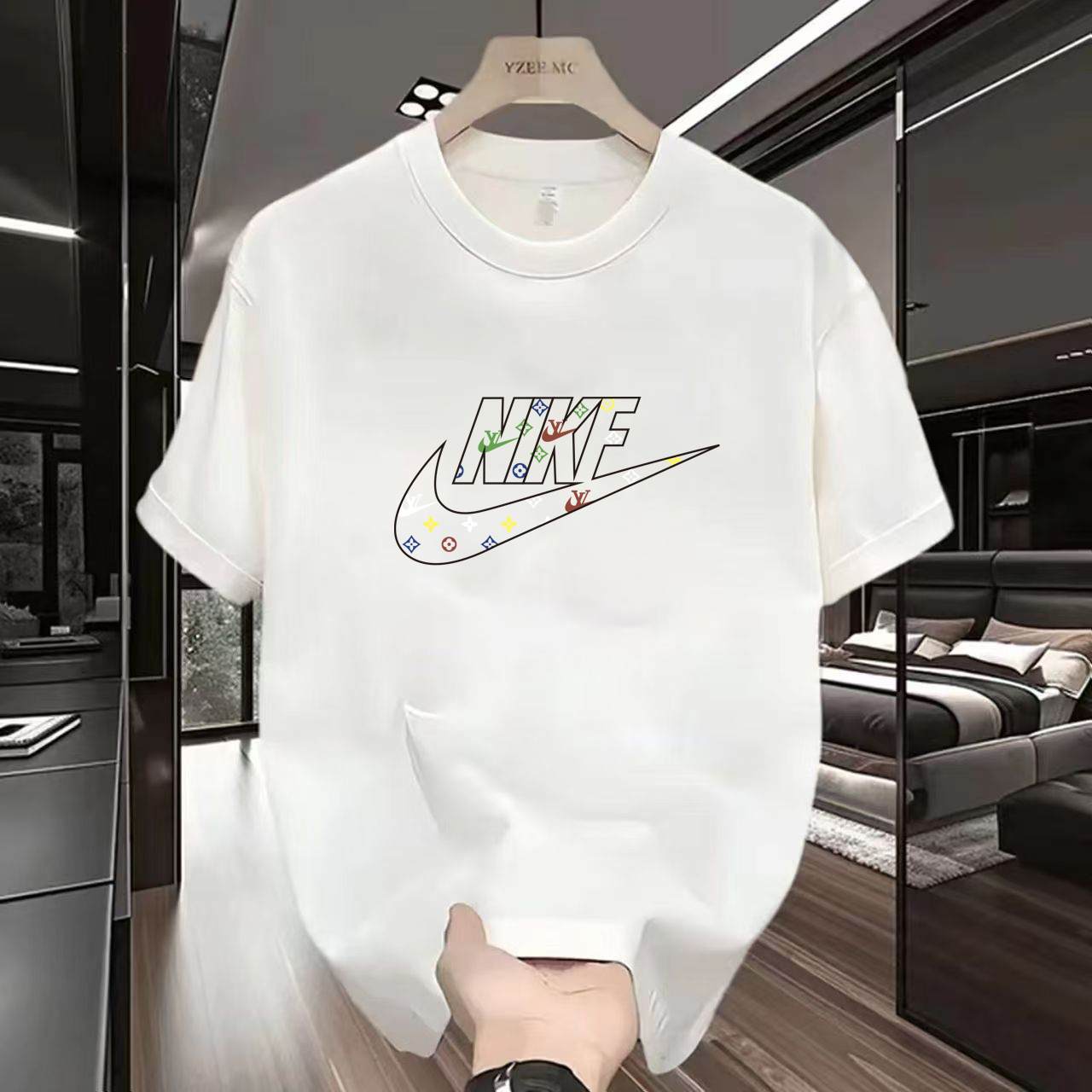 -4【一折粉丝福利】夏季男女同款百搭时尚潮牌短袖T恤