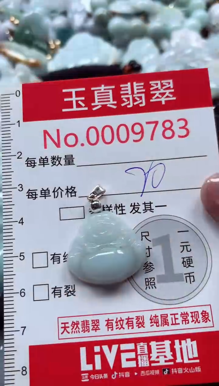 吊坠(不含链)未镶嵌翡翠9783