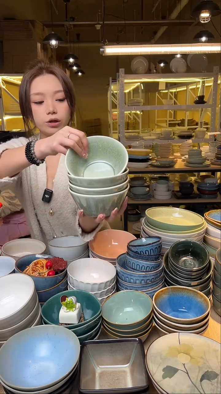 瓷29【瑕疵】外贸尾货窑变釉下彩