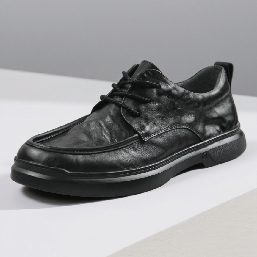 新款头层牛皮正品商务正装休闲皮鞋四季英伦真皮牛皮休闲皮鞋男款