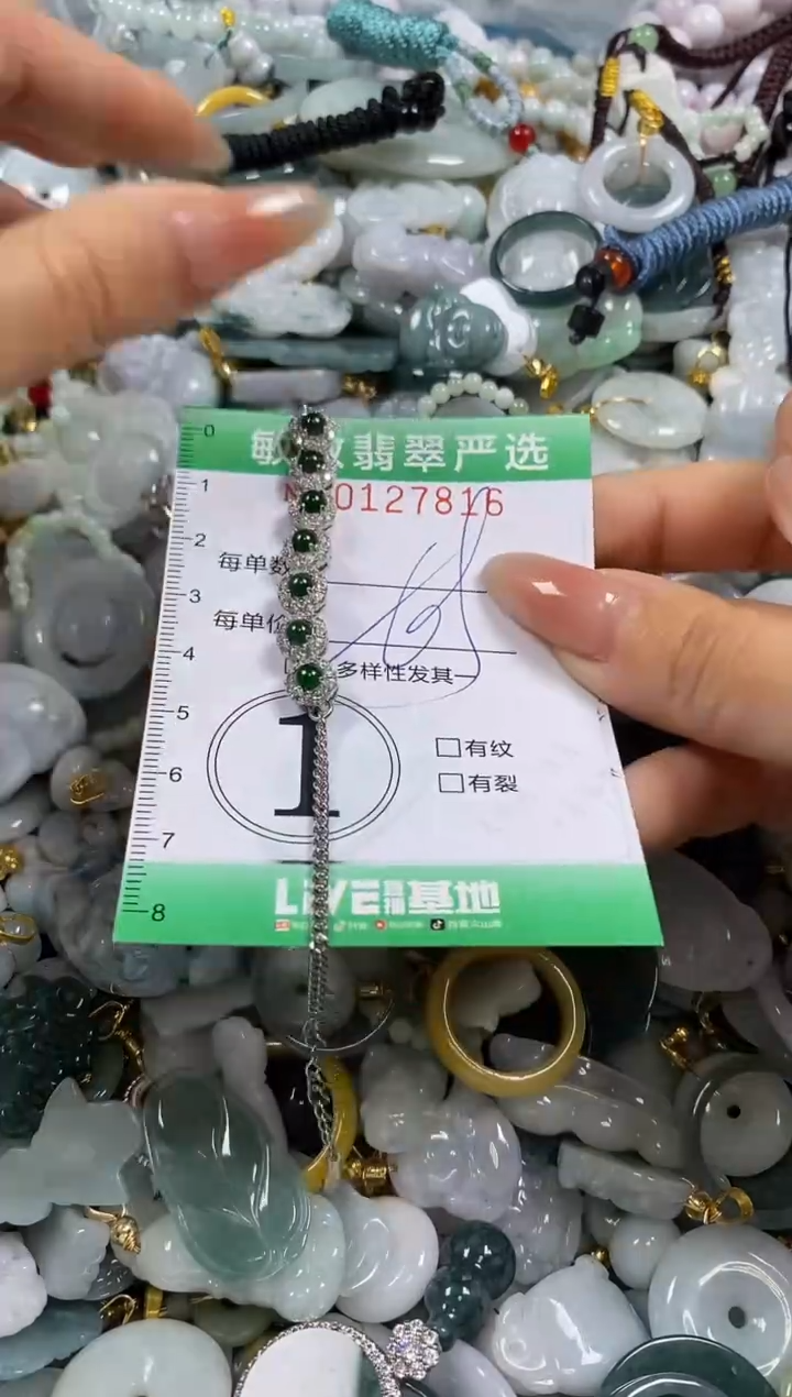 【闪购商品】翡翠颈饰未镶嵌闪购0127816多样性发其一