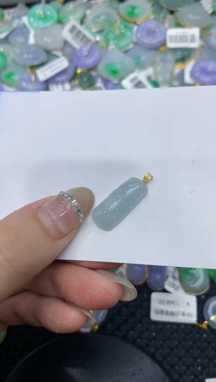 【闪购商品】翡翠颈饰18K金镶嵌222222222