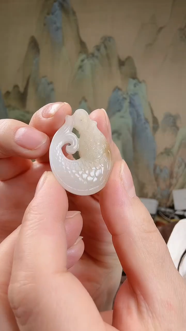 颈饰未镶嵌和田玉.