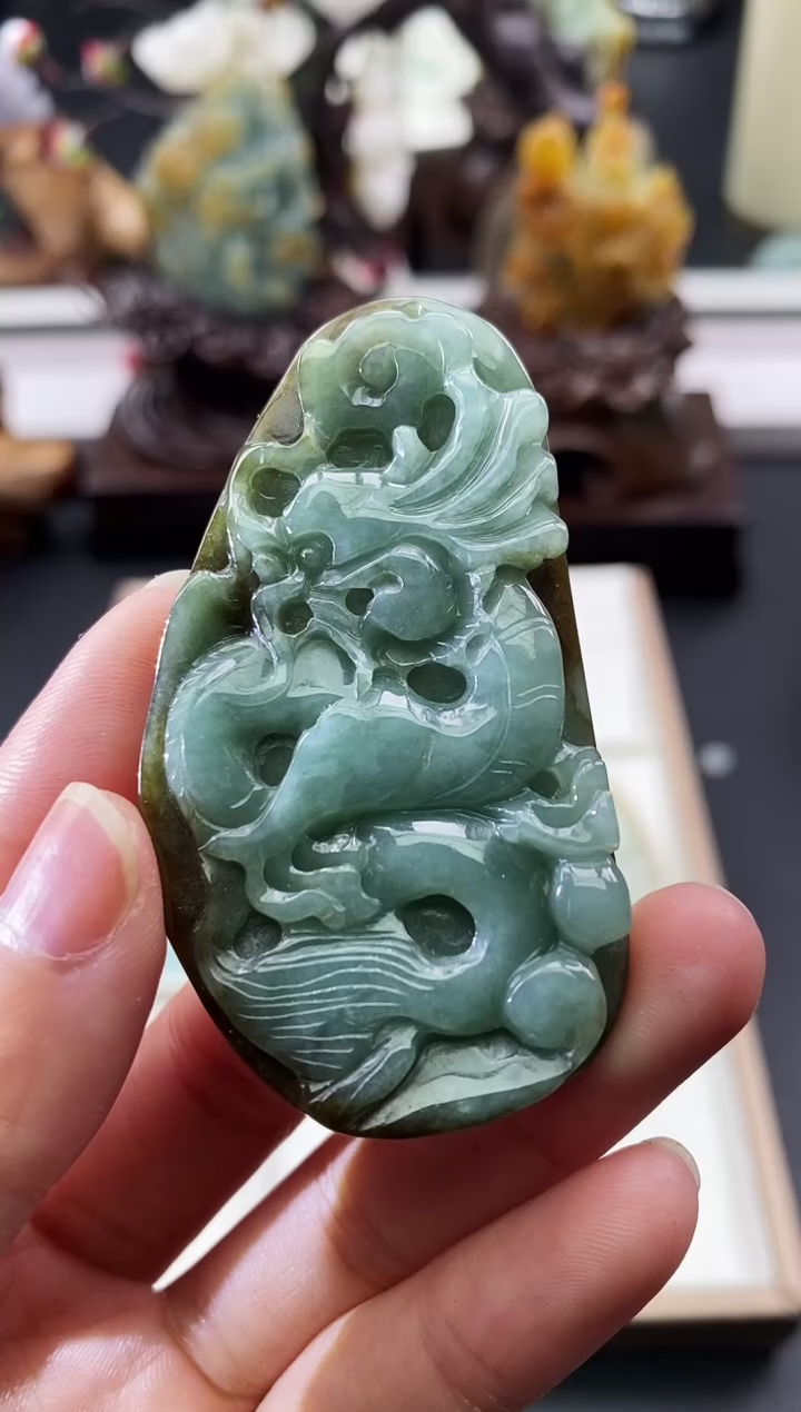 颈饰未镶嵌翡翠天然缅甸A货翡翠