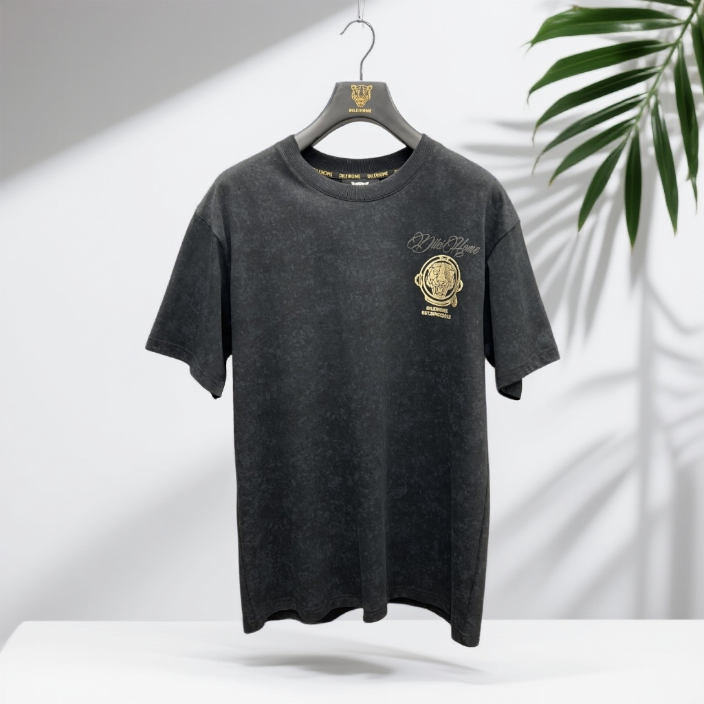 DILEI/帝垒直播29烫金卡通动漫老虎印花时尚夏24211011214/1213