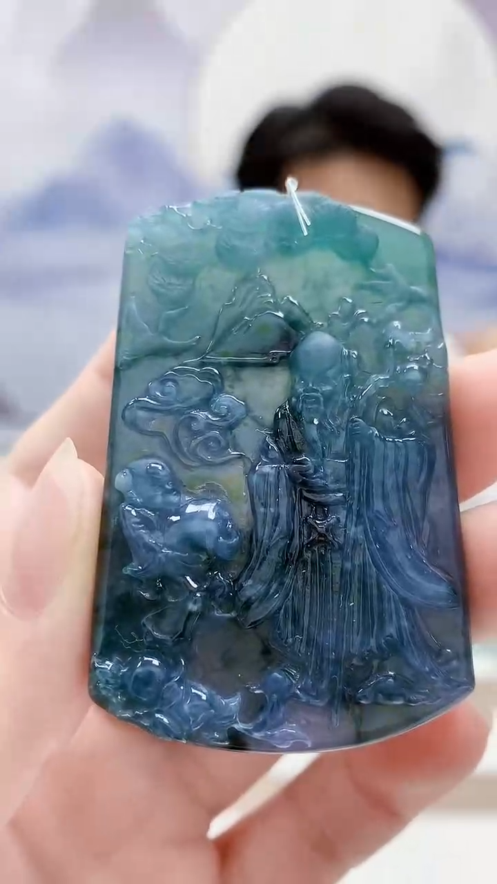 未镶嵌定制翡翠1502ry-毛货挂件29