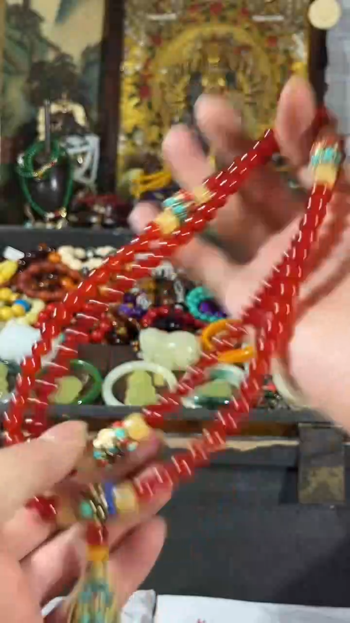 未镶嵌琥珀手链品凡精品直播和田玉手串