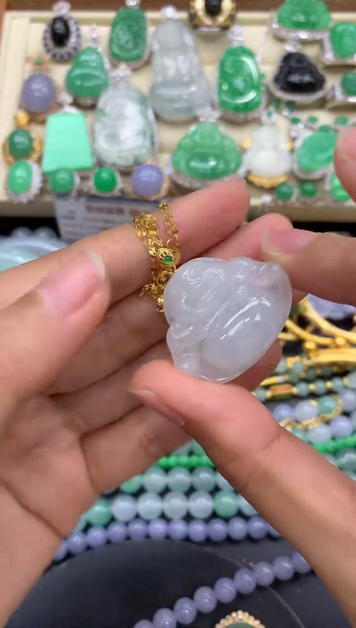 【闪购商品】翡翠颈饰18K金镶嵌186-中国好珍宝