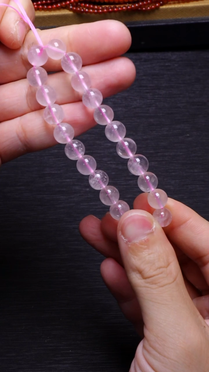 【闪购商品】水晶单圈未镶嵌Q022粉雪花幽灵单圈8mm