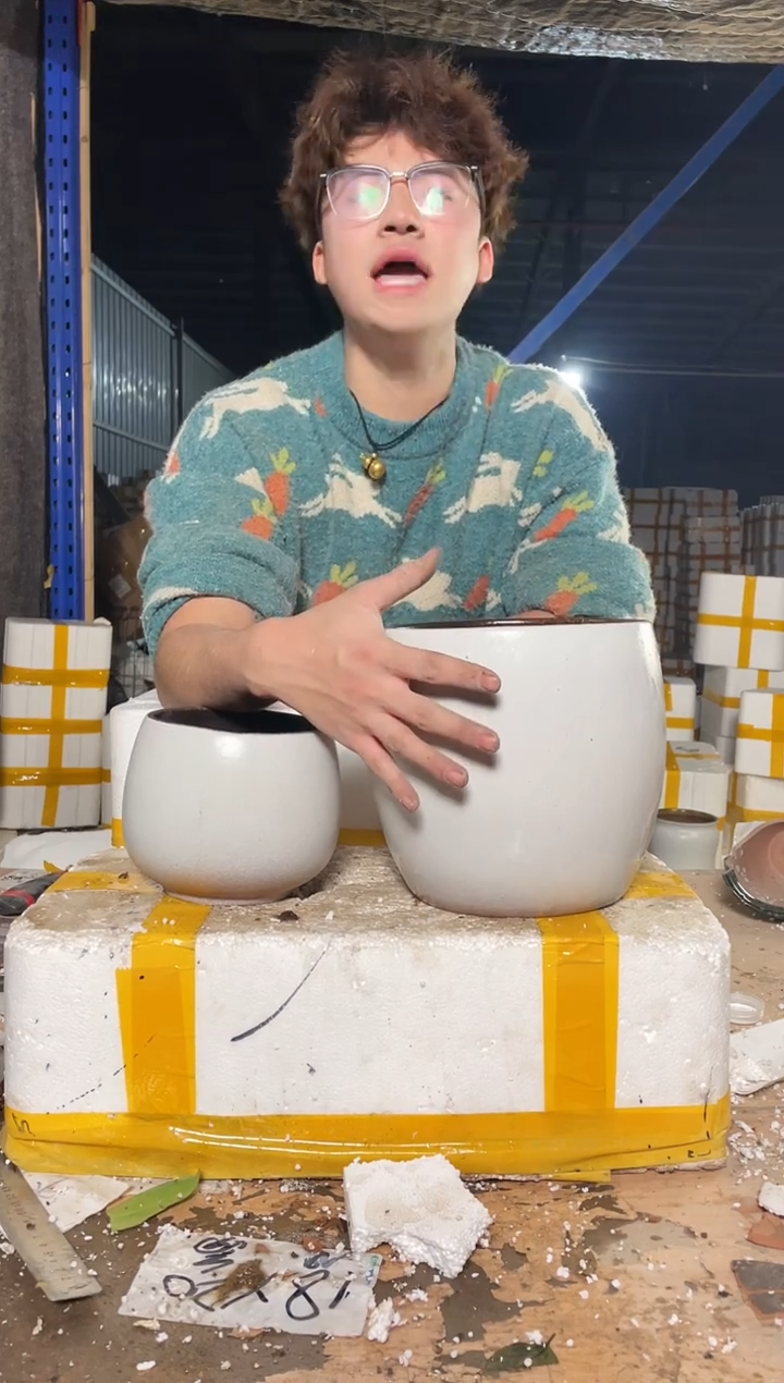 紫砂花盆宜兴紫砂粗陶花盆14-14/20-20