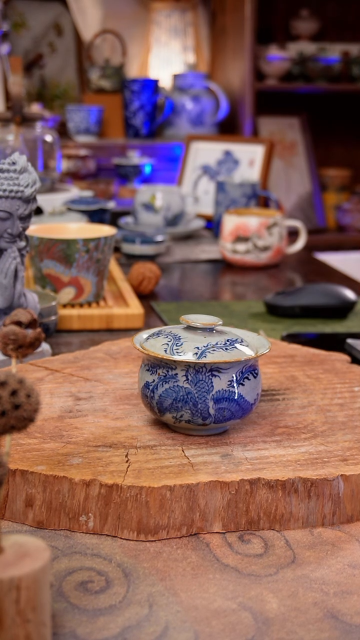 杯子凤凰手工手绘手工手绘