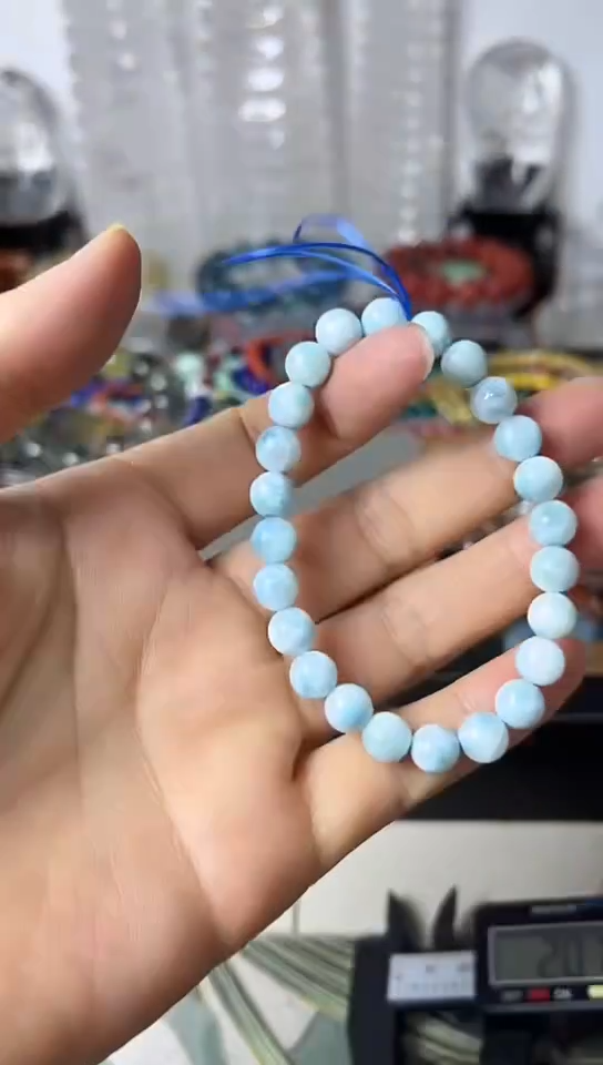 【闪购商品】针钠钙石（海纹石）手链未镶嵌矿坑
