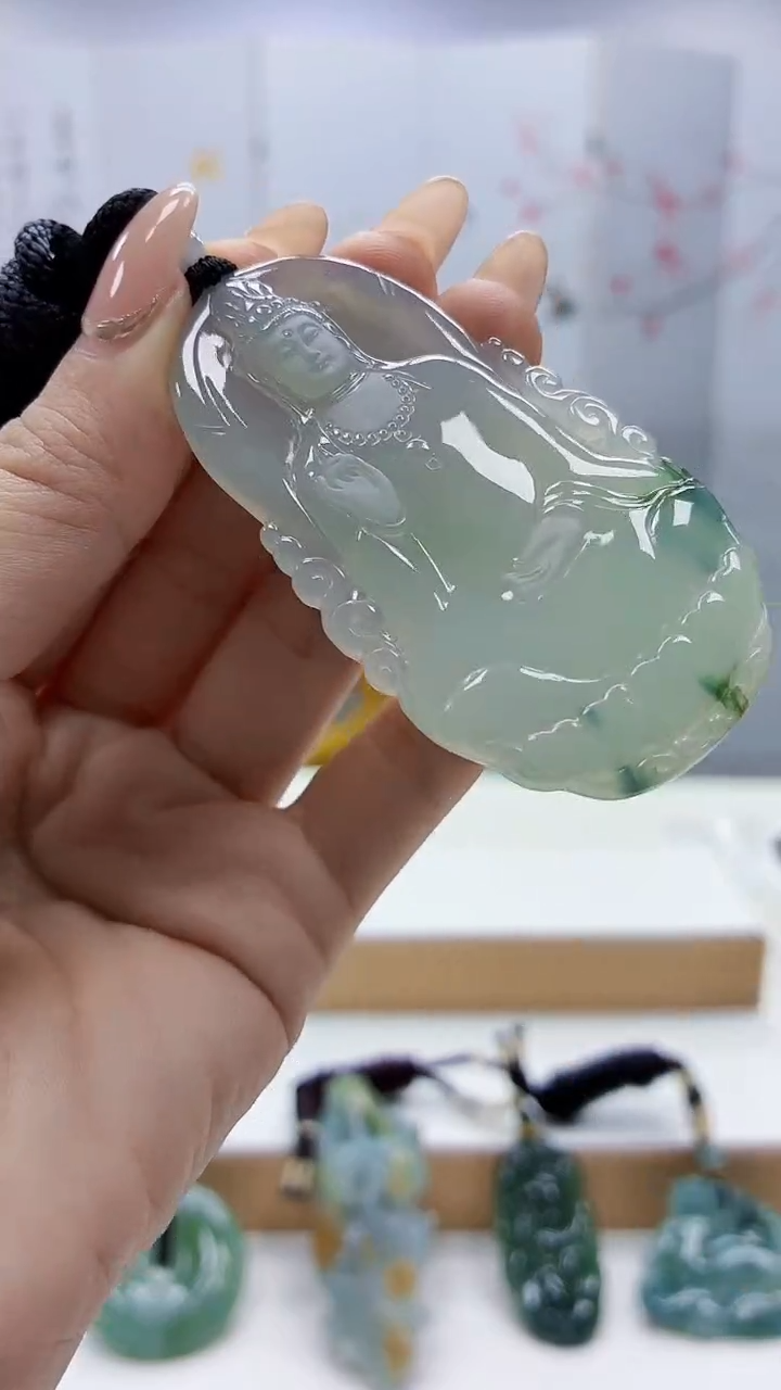 未镶嵌定制翡翠5028ty-毛货挂件56