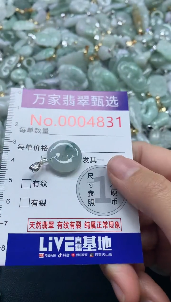 吊坠(不含链)未镶嵌翡翠4831