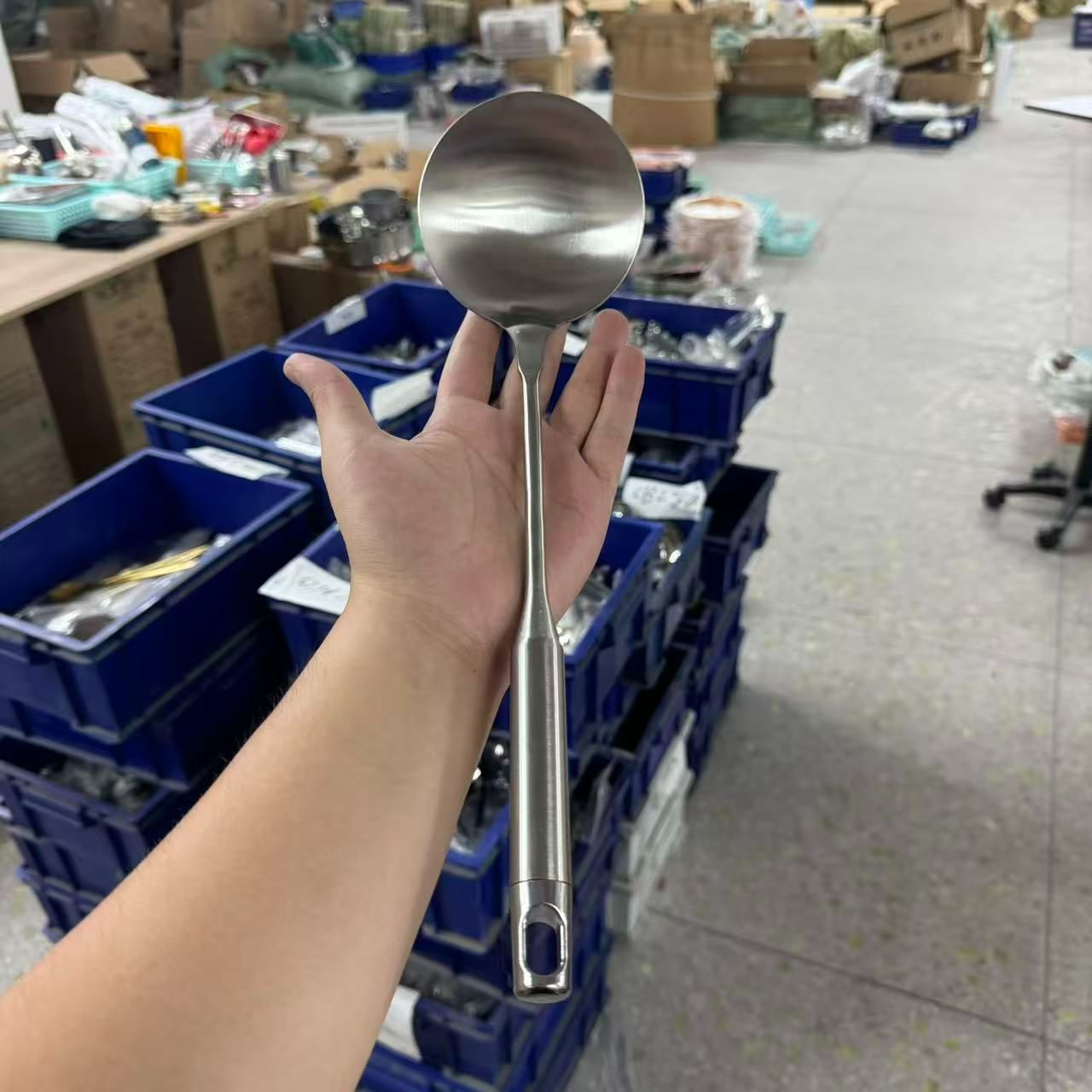 【火爆款】高档康家定制一体锻打汤勺1支【汤姆福利专场】