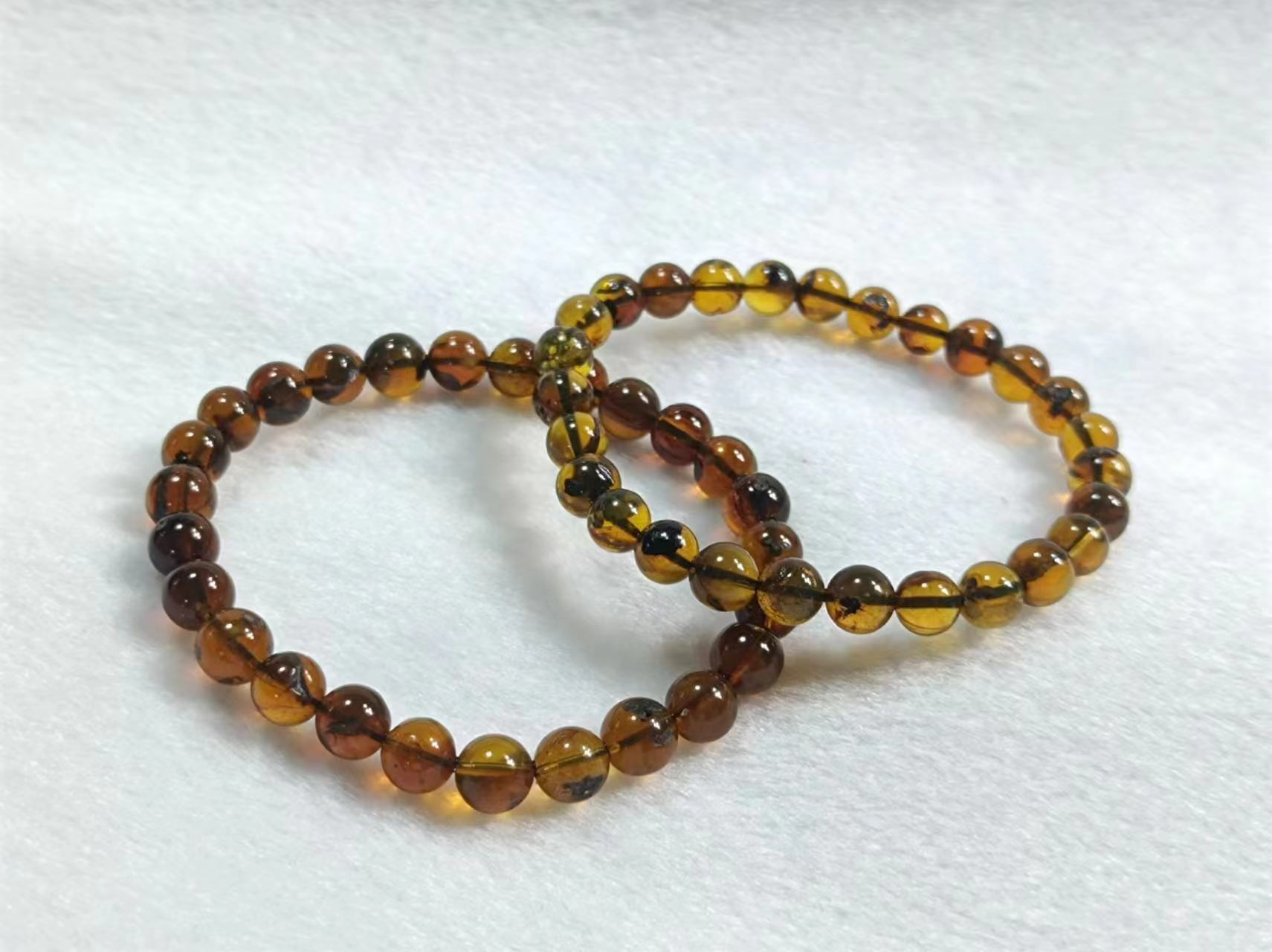 【康康严选】药珀琥珀单圈手串GS【多样性发其一】约6mm+