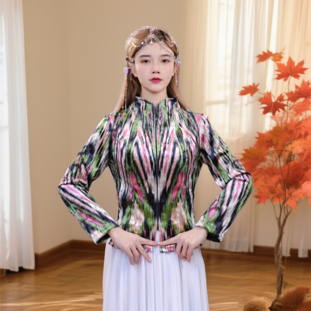 N-01 秋季新款时尚民族风长袖外套女款服装