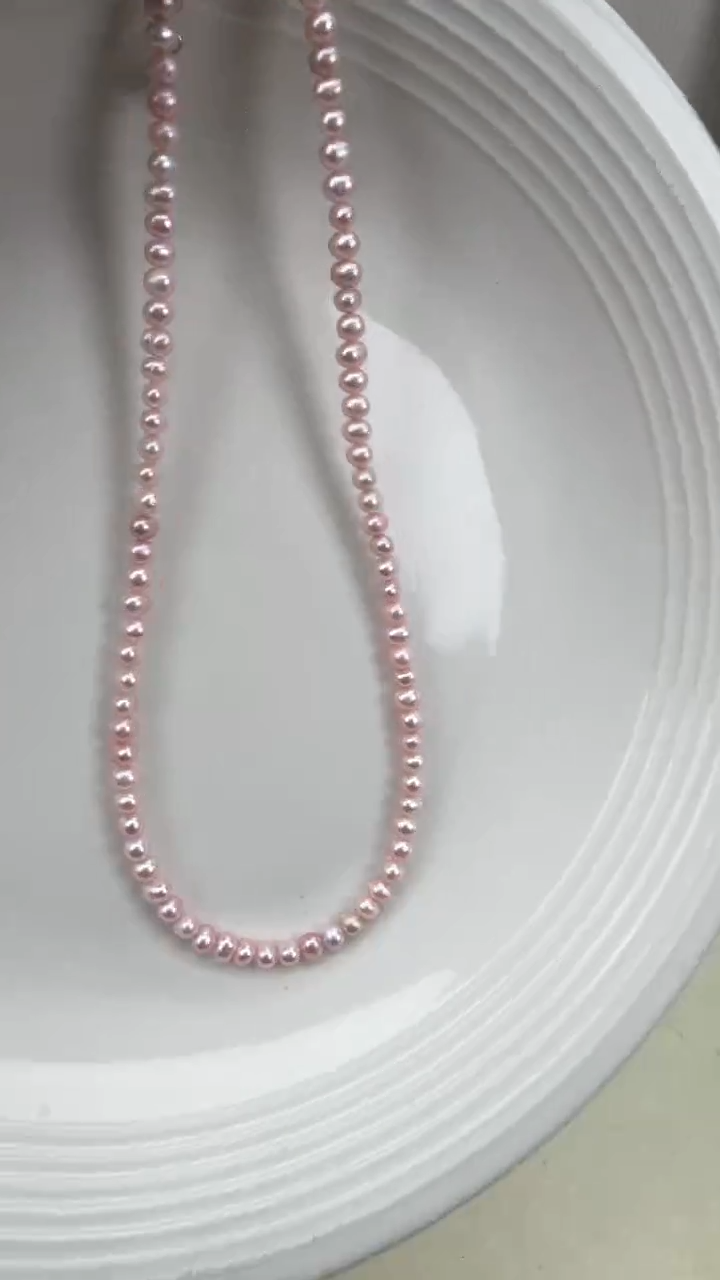 颈饰银S925镶嵌淡水珍珠1