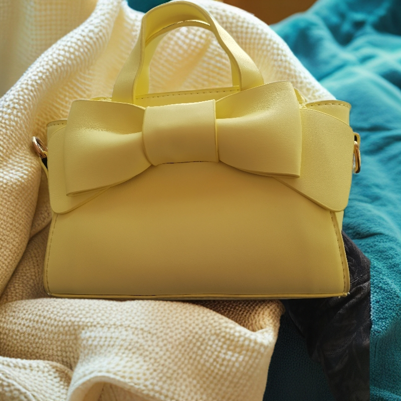 公主风四季通用车缝线双根手提包纯色ins网红小众