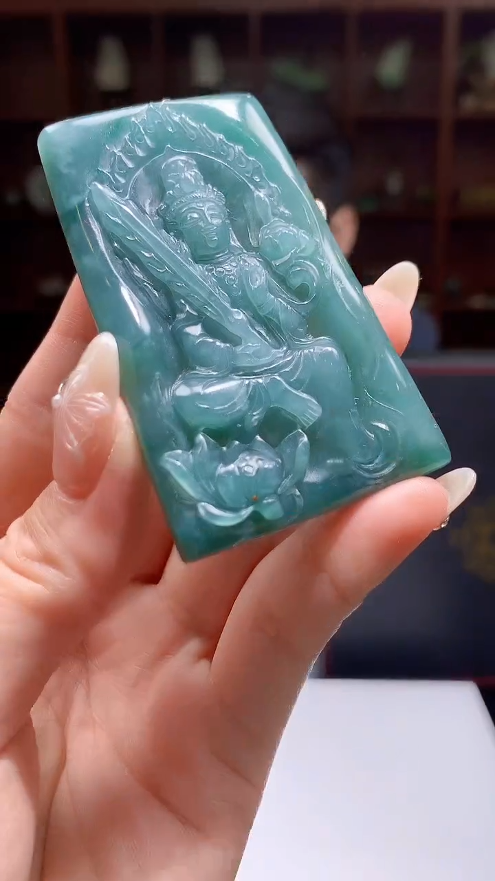 【闪购商品】定制翡翠未镶嵌8046jj-毛货挂件11