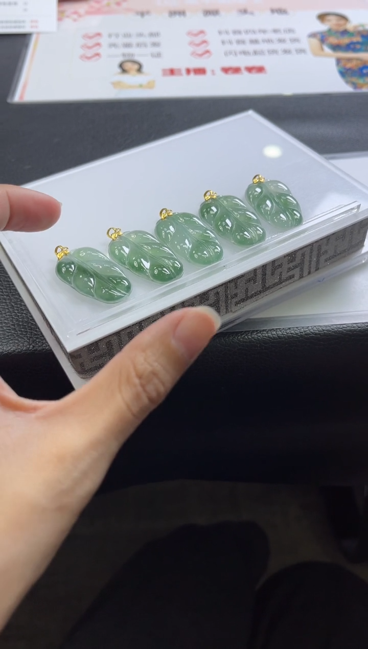 【闪购商品】翡翠颈饰18K金镶嵌A463/多样性发一件/配绳子