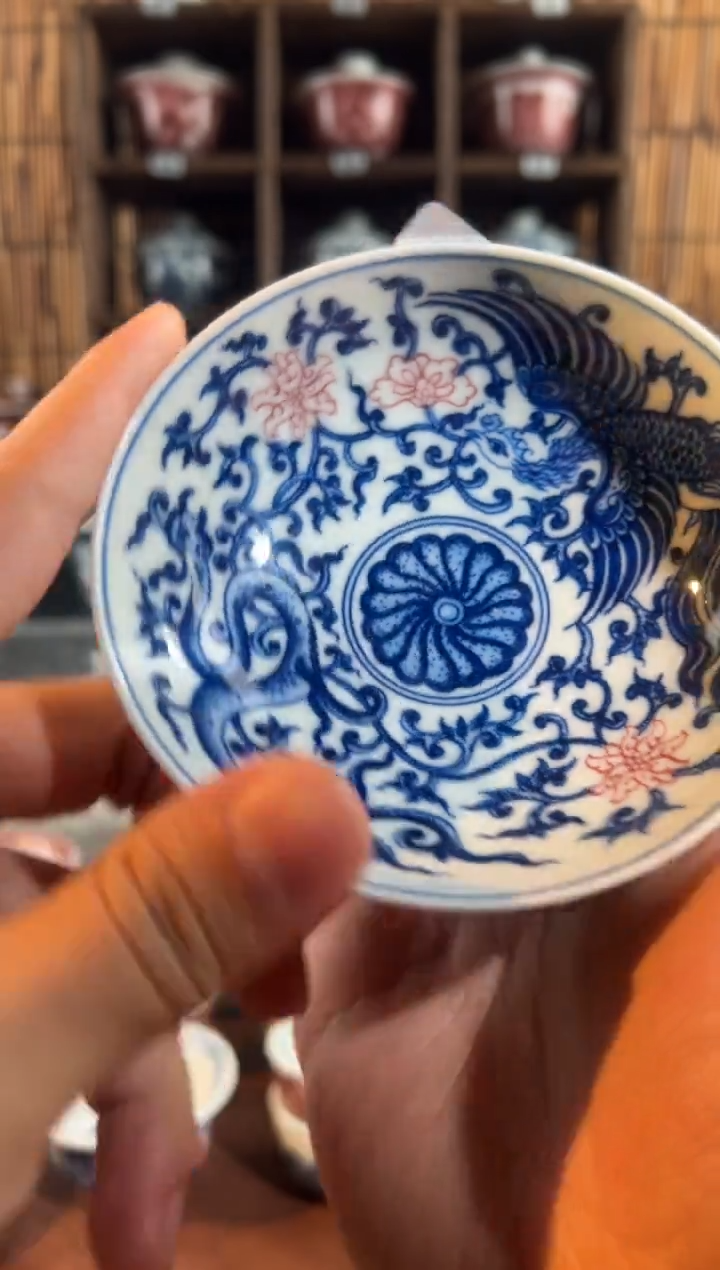 【闪购商品】009天禄言瓷凤凰杯子