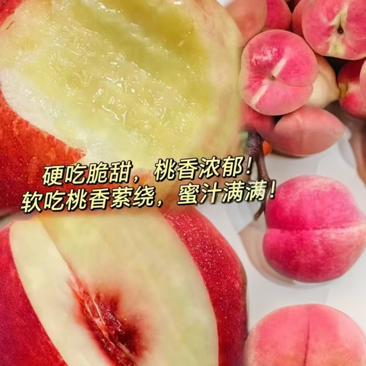 【云南冬桃】冬桃桃高山种植冬雪离核蜜桃现摘现发脆甜新鲜水果