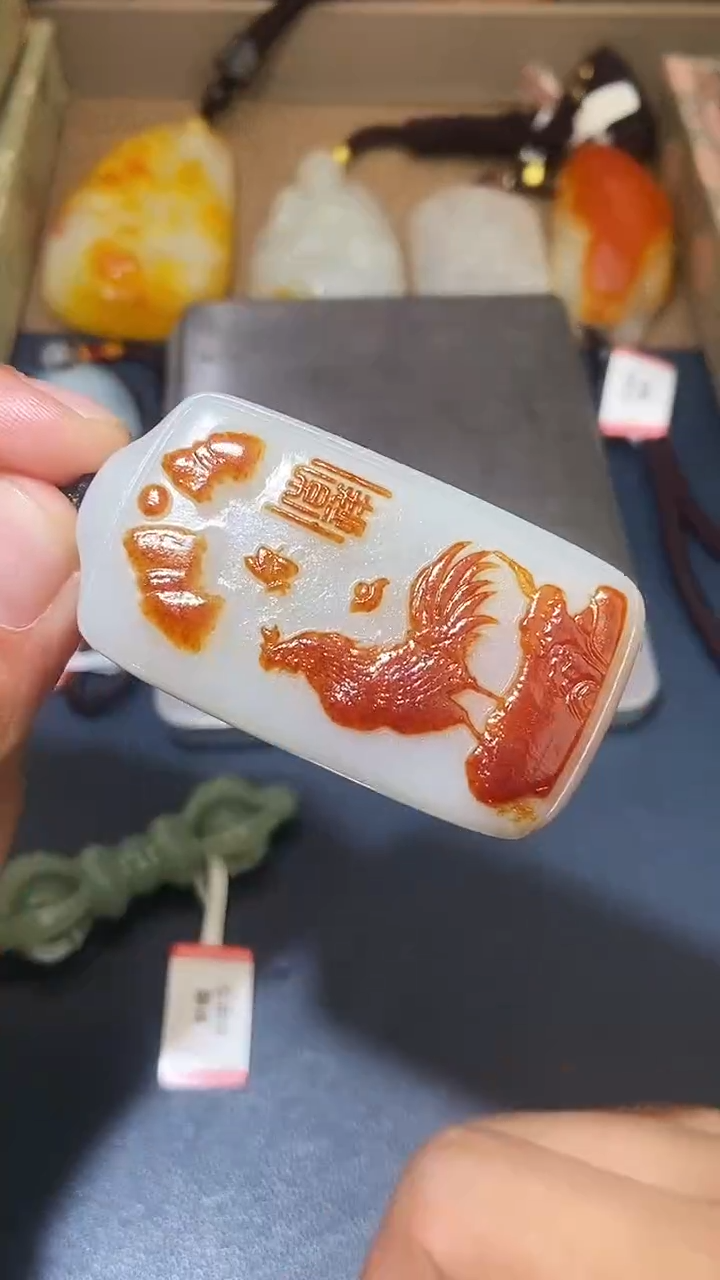 颈饰未镶嵌和田玉草**物HX